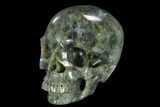 Realistic, Polished Labradorite Skull #116431-2
